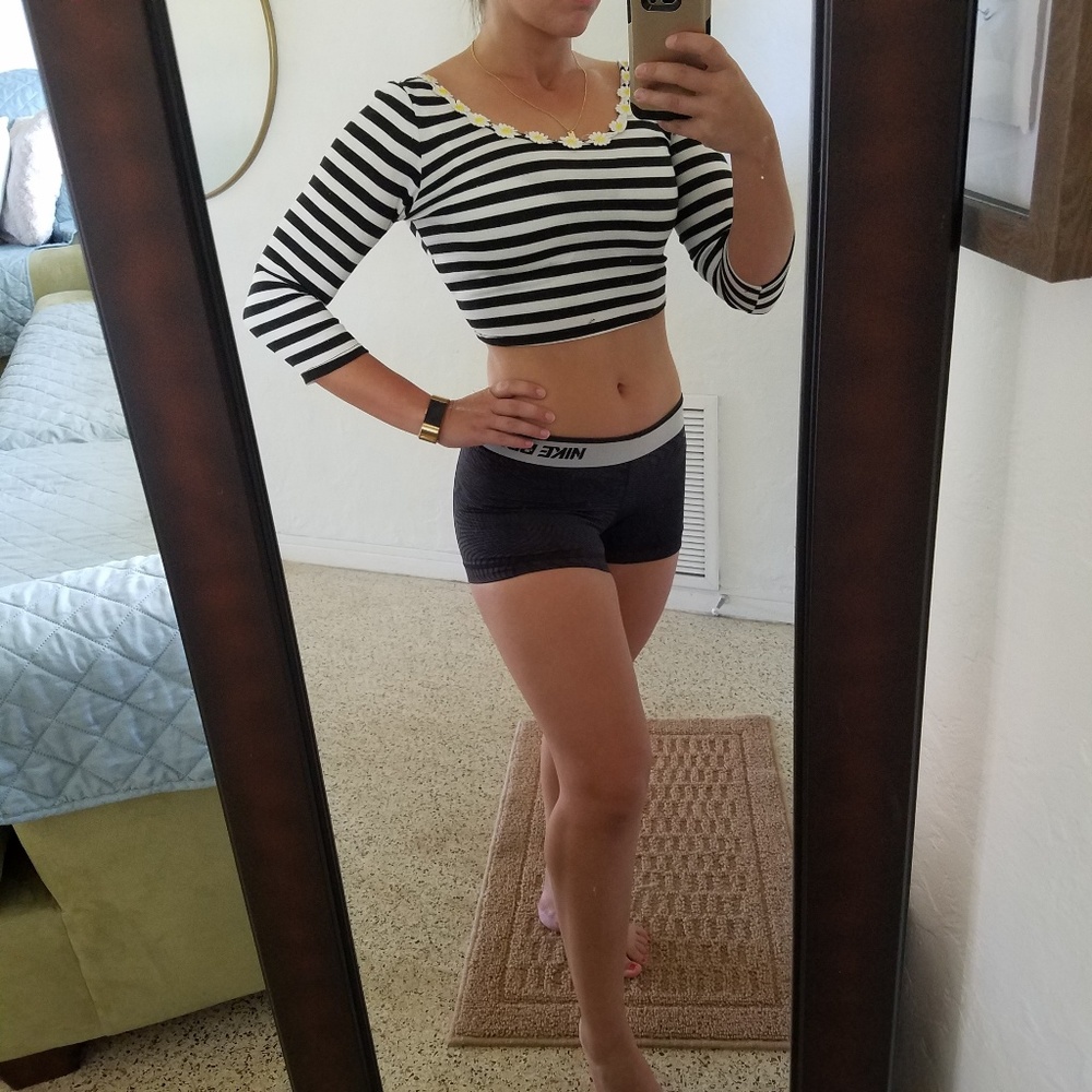 Striped Crop Top